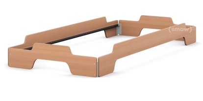 Stapelliege, 90 x 200, Buche lackiert, Ohne Lattenrost