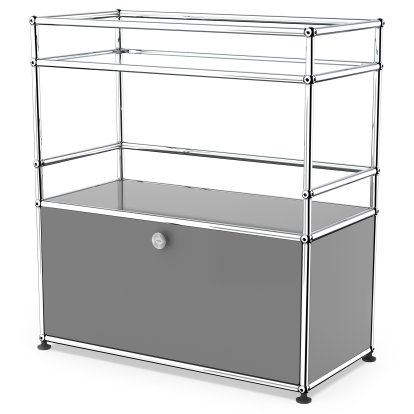 USM Haller Bar Sideboard Typ I, Mittelgrau RAL 7005