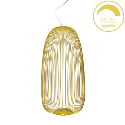Spokes, Ø32,5 cm, Goldgelb, Dimmbar