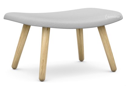 About A Lounge Ottoman AAL 03, Steelcut Trio - hellgrau, Eiche lackiert