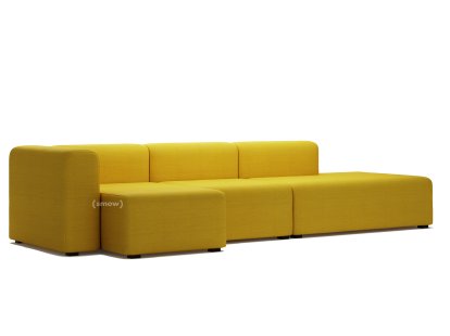 Mags Sofa mit Récamière, Armlehne links, Steelcut Trio - gelb