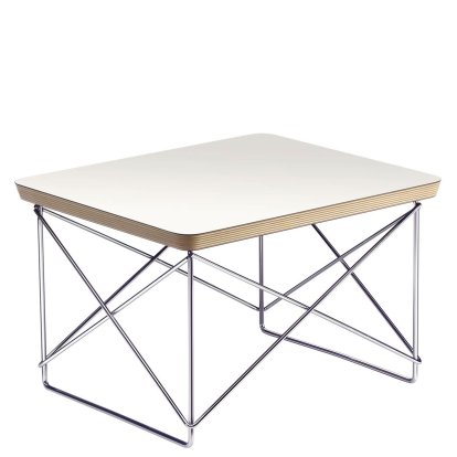 LTR Occasional Table, HPL, weiß, Glanzchrom