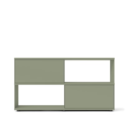 Flow Q Sideboard, 160 cm, 86,4 cm (2 Klappen), Grün
