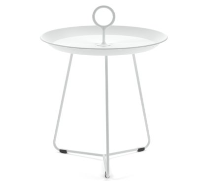 Eyelet Beistelltisch, H 45,5 x Ø 45 cm, White