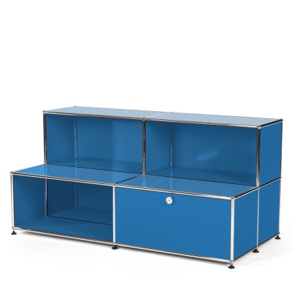 USM Haller Kinder Sideboard M mit Stufen, Enzianblau RAL 5010