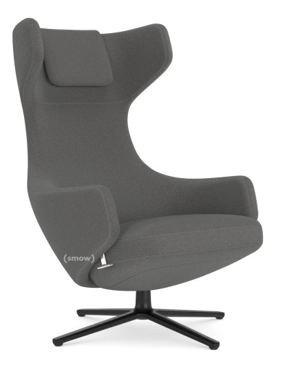 Grand Repos, Sessel Grand Repos, Stoff Cosy 2 Classic Grey, 46 cm, Basic dark