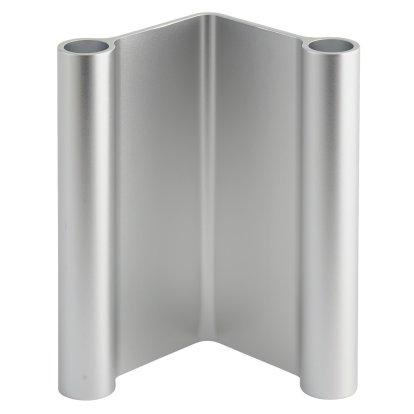 Pair Kerzenhalter, Aluminum, H 18 cm