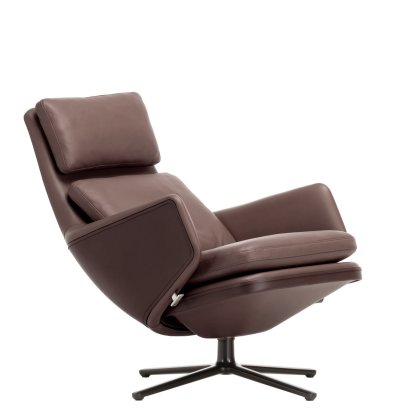 Grand Relax Loungesessel, Ohne Ottoman, Leder Premium F, kastanie, Basic dark, 46,5 cm