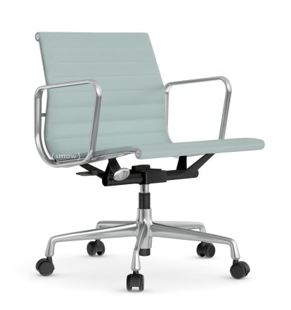 Aluminium Chair EA 117, Poliert, Hopsak, Eisblau / elfenbein