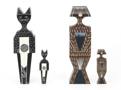 Wooden Dolls Cat & Dog