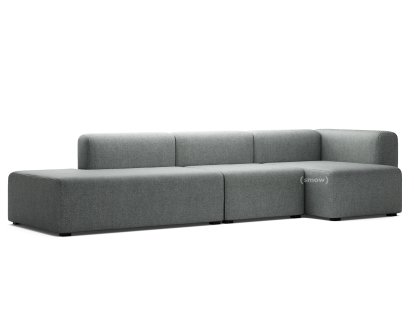 Mags Sofa mit Récamière, Armlehne rechts, Hallingdal - schwarz/weiß