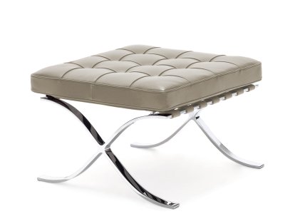 Barcelona Hocker Relax, Leder Venezia - elfenbein