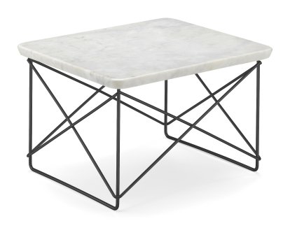 LTR Occasional Table, Marmor Carrara, Pulverbeschichtet basic dark