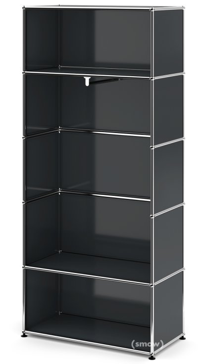 USM Haller Garderobe M mit Kleiderstange Typ I, Anthrazitgrau RAL 7016