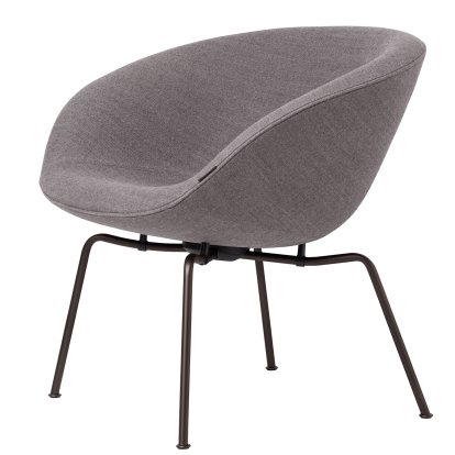 Pot Loungesessel, Dunkelbraun pulverbeschichtet, Capture, Capture 4601 - Dunkelgrau