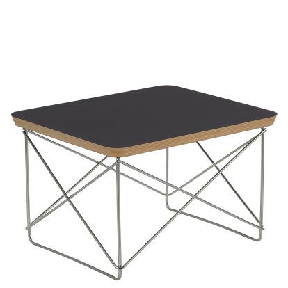 Occasional Table LTR Beistelltisch, HPL, schwarz, Edelstahl