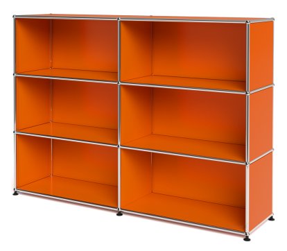 USM Haller Highboard L offen, Reinorange RAL 2004