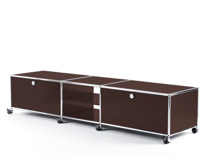 USM Haller TV-Lowboard XL auf Rollen, USM braun
