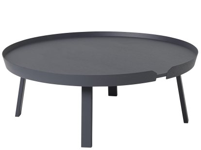 Around Coffee Table, XL (H 36 x Ø 95 cm), Esche anthrazit