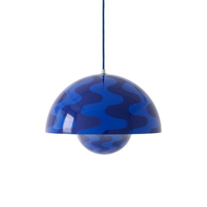 Flowerpot VP7 Pendelleuchte, Cobalt blue/twilight blue
