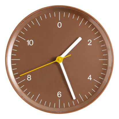 Wall Clock Wanduhr, Brown