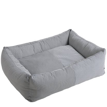 Hundebett, H 30 x B 96 x T 75 cm, Blue / white