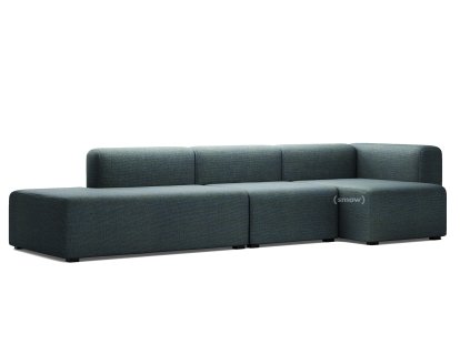 Mags Sofa mit Récamière, Armlehne rechts, Steelcut Trio - petrol