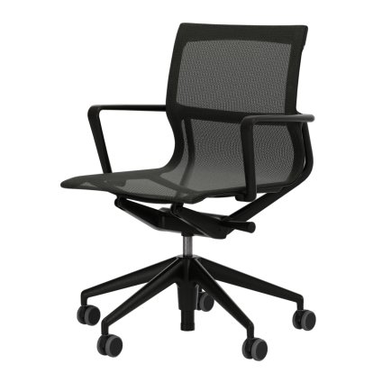 Physix, TrioKnit schilf, Kunststoff, deep black, Weich für harte Böden