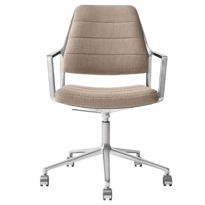 Swivel 455+ Drehstuhl, Rollfuß, Woll-Leinen-Mix, tilde