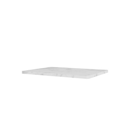 Panton Wire Top Panel, Einzeln mittel (H 1,2 x B 34,8 x T 25,7 cm), Marmor weiß