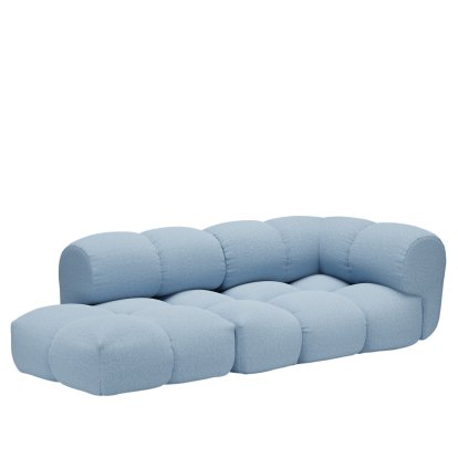 Sander Sofa Design 5, Armlehne rechts, Nuvem - Taubenblau 621