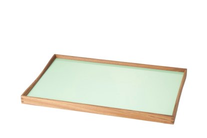 Turning Tray, M (30 x 48 cm), Schwarz/Grün