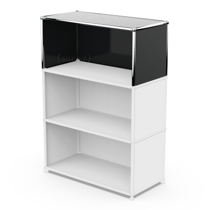 USM Haller Anbaupaket Vertikal 1, Graphitschwarz RAL 9011, 35 cm