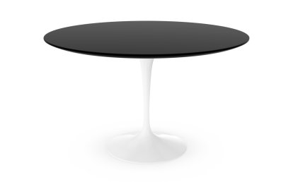 Saarinen Esstisch rund, 120 cm, weiß, Fenix schwarz