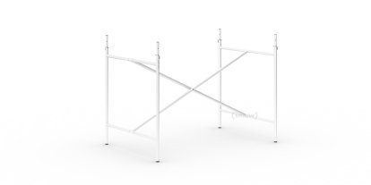 Eiermann 2 Tischgestell , Weiß, senkrecht, mittig, 100 x 66 cm, Mit Verlängerung (Höhe 72-85 cm)