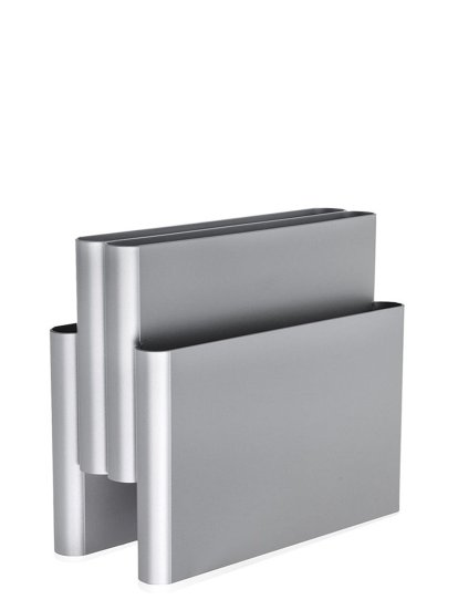 Zeitungsständer, Undurchsichtig, Silber