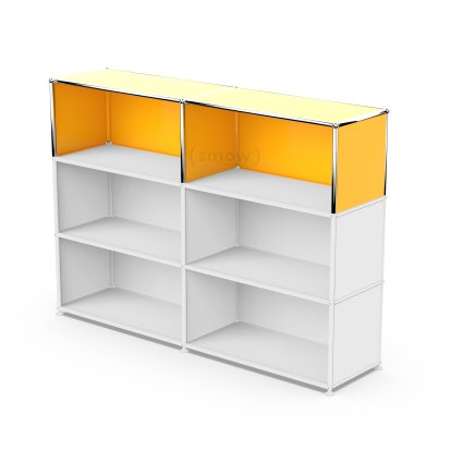USM Haller Anbaupaket Vertikal 2, Goldgelb RAL 1004, 35 cm