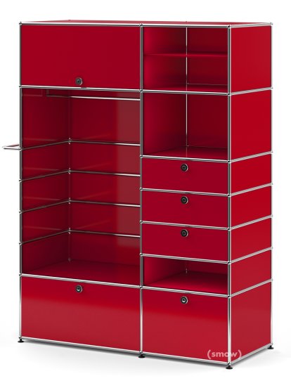 USM Haller Garderobenschrank Typ II, USM rubinrot