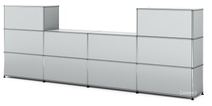 USM Haller Theke Typ 3, USM mattsilber, 35 cm