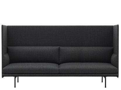 Details Muuto Outline Highback Sofa Outline Highback Sofa, Dreisitzer, Stoff Remix 163 - Grey