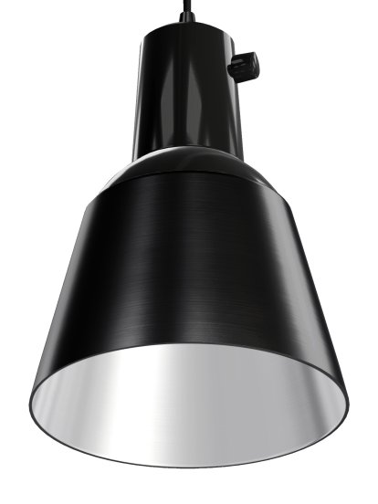 K831 Pendelleuchte, Schwarz matt