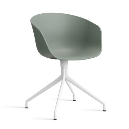 About A Chair AAC 20, Fall green 2.0, Aluminium weiß pulverbeschichtet