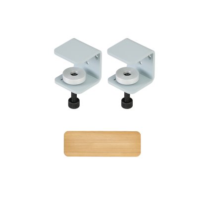Tiptoe Wandregal Eiche massiv, Wandregal 60 cm, Blassblau