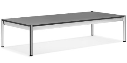 USM Haller Couchtisch, 150 x 75 cm, Kunstharz, Mittelgrau hell