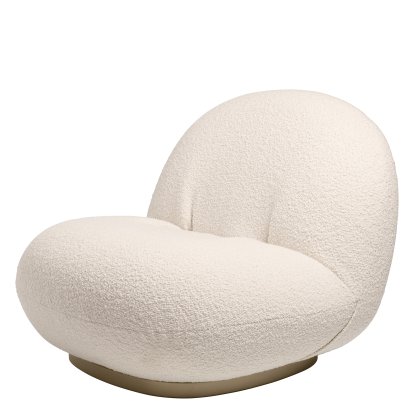 Pacha Loungesessel, Karakorum, Perlgold, Drehbar