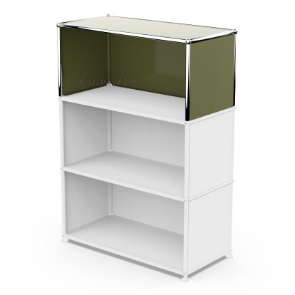 USM Haller Anbaupaket Vertikal 1, Olivgrün RAL 6003, 35 cm