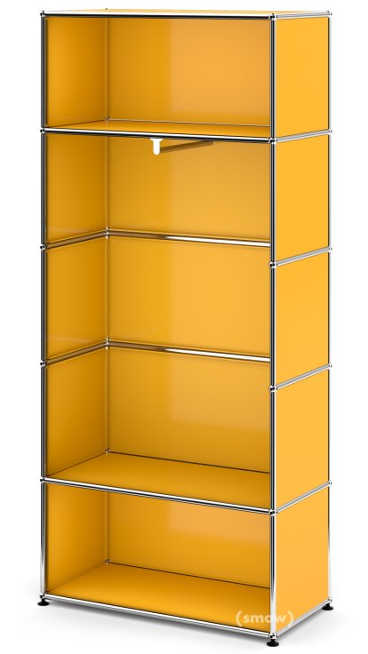 USM Haller Garderobe M mit Kleiderstange Typ I, Goldgelb RAL 1004