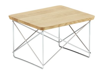 LTR Occasional Table, Eiche natur massiv, geölt, Glanzchrom