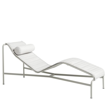 Palissade Chaise Longue, Sky grey, Mit Auflage, Mit Nackenkissen