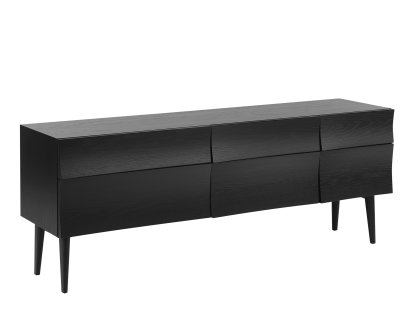 Reflect Sideboard, Groß (B 179,8 cm), Eiche schwarz gebeizt